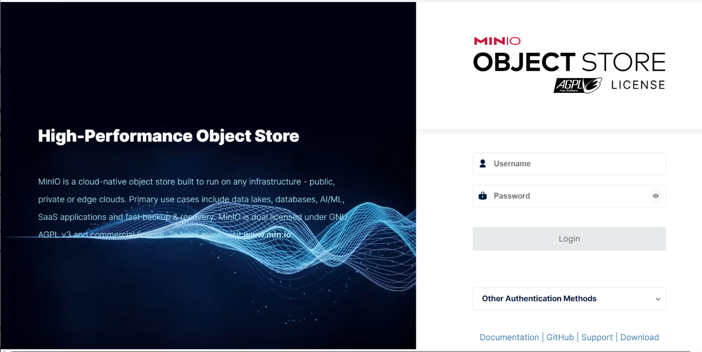 minio tenant login